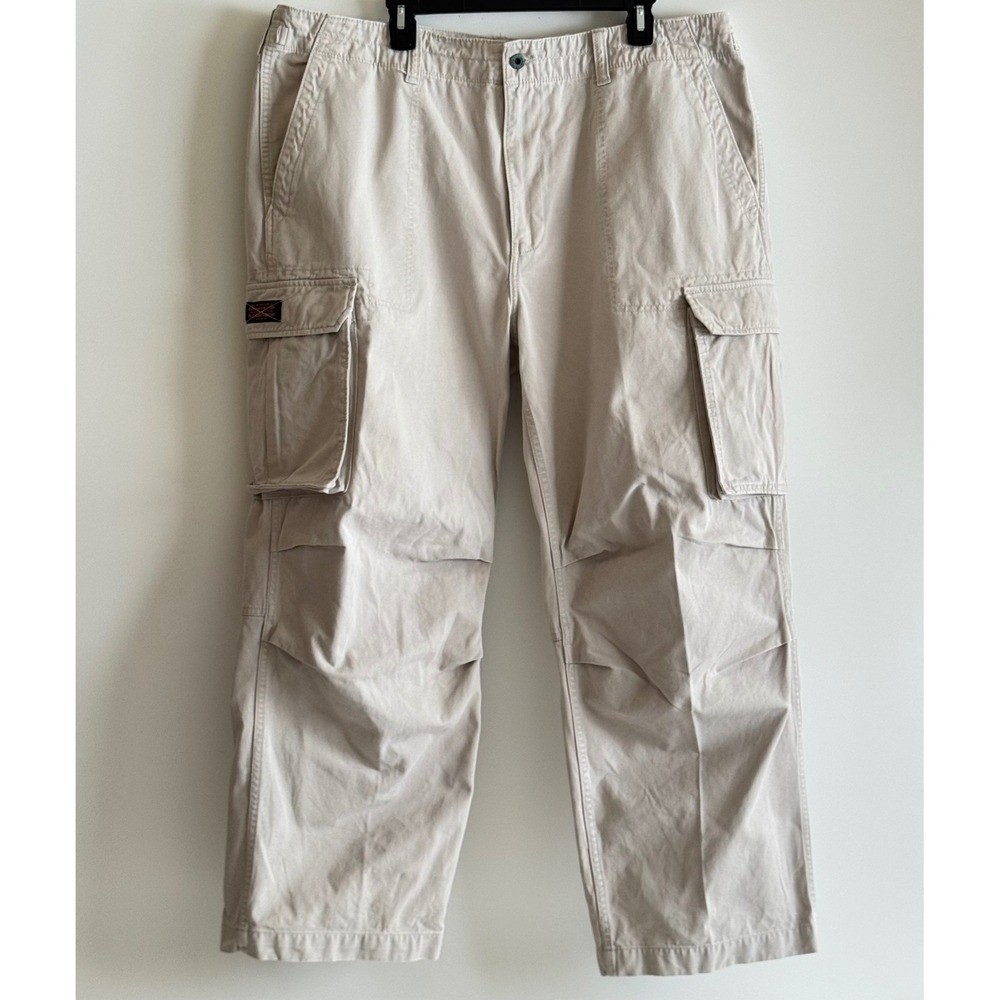 Vtg Polo Jeans Company Ralph Lauren Cargo Pants Military Paratrooper Men's 42x30